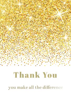 Ellacard card design: Thank you for the sparkling difference