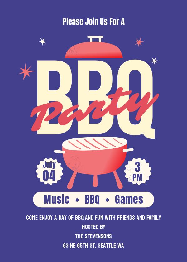 BBQ Party Invitation